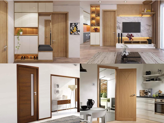 Lắp đặt cửa gỗ nhựa Composite tại Phú Ninh 3