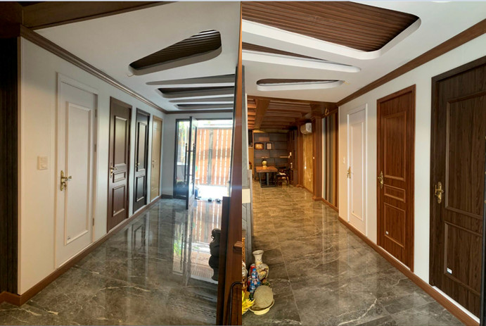 lắp đặt cửa gỗ nhựa Composite tại TP Nha Trang